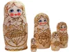 Matroschka Babuschka Matryoshka Holzfiguren Set aus 5 Produktbild-Vorschau 1