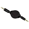 Cavo jack 3,5 mm roll-up placcato oro 1,1 m nero Anteprima dell’immagine prodotto 2