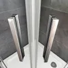 90x90X195cm Runddusche Viertelkreis Dusche Schiebetür Bad Produktbild-Vorschau 6