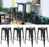 WYCTIN 4x Barhocker Bistrostuhl metall Küchenhocker Produktbild-Vorschau 5