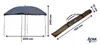 ACRA Outdoor Shelter XXL, parapluie 300 cm avec parois Voir les images du produit 8