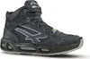 A single black and gray safety boot is shown against a white background. Voir les images du produit