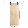 Set di porte scorrevoli e ferramenta VEVOR, porta Anteprima dell’immagine prodotto 8