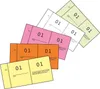 Avery Zweckform® 869 869 Číselný blok - 5 farieb, 10 blokov Náhľad obrázku produktu 3