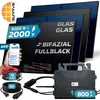 SUNNIVA® 2000W Balkonkraftwerk BIFAZIAL FULLBLACK komplett Produktbild-Vorschau 1