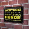 Blechschild Hund Achtung freilaufende Hunde 30x20cm Produktbild-Vorschau 3