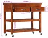 vidaXL Servírovací vozík 100x48x89 cm masivní dřevo akácie Náhled obrázku produktu 7