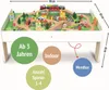Coemo Spieltisch mit Holzeisenbahn Multifunktionstisch für Produktbild-Vorschau 2