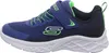 Side view of a blue and green Skechers shoe. Produktbild-Vorschau