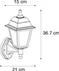 Klasyczna lampa ścienna zewnętrzna czarna z czujnikiem Podgląd zdjęcia produktu 3