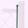 A close-up of a green fence post cap on a fence post, with a chain-link fence in the background. Produktbild-Vorschau