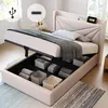 MODFU Boxspringbett Hydraulisches 90 x 200 cm mit USB Typ C Produktbild-Vorschau 3