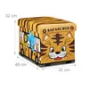 Relaxdays Spielzeugkiste Tiger, HxBxT:32x48x32cm, stabiler Produktbild-Vorschau 4