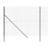 vidaXL Maschendrahtzaun Anthrazit 1,6x25 m Verzinkter Stahl Produktbild-Vorschau 5