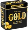 A black metal tin with gold lettering and graphics, depicting a board game called 'GOLD'. Anteprima dell’immagine prodotto