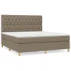 The Living Store Boxspringbett mit Matratze Taupe 160x200 Produktbild-Vorschau 2