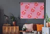 MuchoWow® Wandteppich Wandbehang Obst - Rosa - Muster Produktbild-Vorschau 5