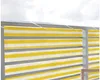 HDPE Balkonumrandung 0,90 x 5m gelb-weiß Produktbild-Vorschau 2