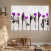 MuchoWow® Poster Blumen - Tulpen - Lila 180x120 cm - Produktbild-Vorschau 6