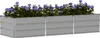 vidaXL Pflanzkübel Hellgrau 240 x 80 x 45 cm Stahl Produktbild-Vorschau 3
