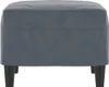 vidaXL Fußhocker Dunkelgrau 60x50x41 cm Samt Produktbild-Vorschau 4