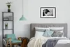 MuchoWow® Gerahmtes Poster Trinkender schwarzer Labrador - Produktbild-Vorschau 5