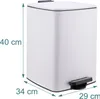 Relaxdays Kuchyňský odpadkový koš, 20 litrů, automatické Náhled obrázku produktu 4