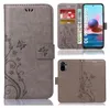 Collage of images showing a flip phone case for a Xiaomi Redmi Note 10, with close-ups of its features and the phone inside. Produktbild-Vorschau