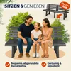 Ławka ogrodowa CASARIA® Ławka ogrodowa z tworzywa Podgląd zdjęcia produktu 2