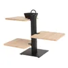 Excellent Houseware - 3-stockige Etagere - Bambus - 27 cm - Produktbild-Vorschau 15