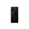 A black Samsung phone case with a stand is shown against a white background. Náhled obrázku produktu