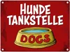 Metallschild mit Wassernapf Motiv und Spruch: Produktbild-Vorschau 1