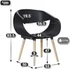 2er-Set ZANOTI | Schalenstuhl | Schwarz | Kunststoff | Produktbild-Vorschau 2