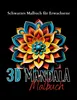 Schwarzes "Mandala Malbuch für Erwachsene". Produktbild-Vorschau 1