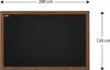 Tablica kredowa czarna 200x120 cm rama drewniana Podgląd zdjęcia produktu 4