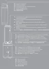 Diagrams and text explaining features and functions of a blender. Produktbild-Vorschau