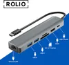 Rolio USB C Hub, HDMI 4K@60hz, Ethernet 1Gbps, USB-C, SD/TF Produktbild-Vorschau 2