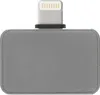 A close-up, top-down view of a thermal imaging camera adapter with a lightning connector. Voir les images du produit