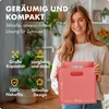 Havenhaus Filzkorb faltbar 6er Set peach pink 30x30x30cm | Produktbild-Vorschau 2