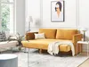 BELIANI 3-Sitzer Sofa Senfgelb Samtbezug mit Schlaffunktion Produktbild-Vorschau 4
