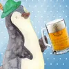 Mr. & Mrs. Panda Krug Anker Blau - Transparent - Geschenk, Produktbild-Vorschau 3