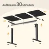 VASAGLE Elektrischer Höhenverstellbarer Schreibtisch mit Produktbild-Vorschau 6