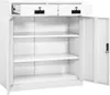 vidaXL Armadio per ufficio bianco 90x40x102 cm acciaio Anteprima dell’immagine prodotto 6