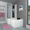 Kombination Badewanne Dusche K50-R00 Duschtempel 100x170 cm Produktbild-Vorschau 2