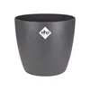 A single gray plant pot on a white background. Náhled obrázku produktu