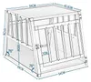 EUGAD prepravný box pre psov Alu prepravný box pre psov Náhľad obrázku produktu 3