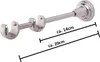 MDEKOR staffa a parete 2 tende in acciaio inox look R Anteprima dell’immagine prodotto 3