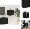 vidaXL TV-Wandschrank Schwarz 40x34,5x40 cm -  TV-Möbel Produktbild-Vorschau 1