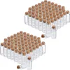 relaxdays 120 x Mini Glasfläschchen mit Korken Produktbild-Vorschau 1
