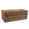 Blumenkasten aus Massivholz – braun, 40 cm Produktbild-Vorschau 1